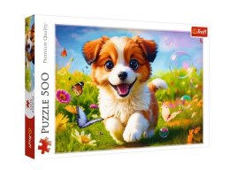 Puzzle 500 elementów wesoły piesek
