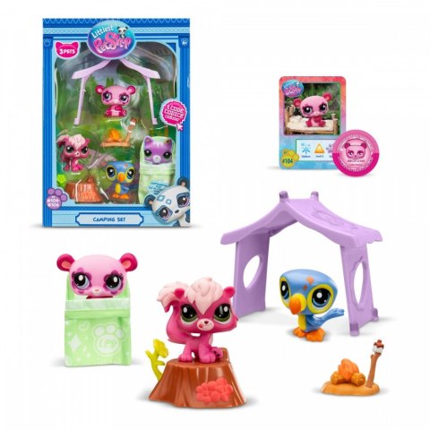 Zestaw 3 figurek littlest pet shop camping Zestaw 3 figurek littlest pet shop camping