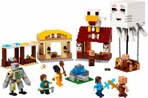 Klocki minecraft 21273 atak balonowego ghasta na wioskę Klocki minecraft 21273 atak balonowego ghasta na wioskę