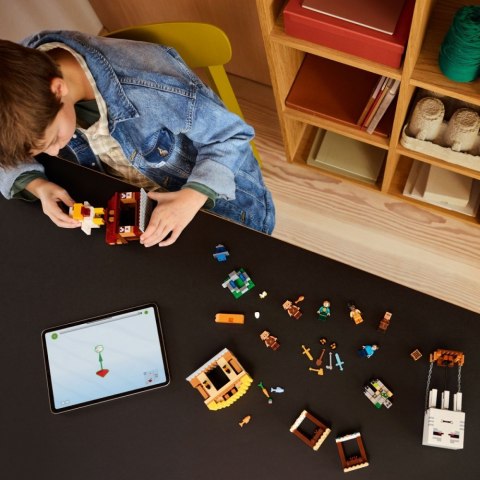 Klocki minecraft 21273 atak balonowego ghasta na wioskę Klocki minecraft 21273 atak balonowego ghasta na wioskę