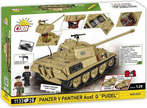Klocki panzer v panther g pudel 1133 klocków Klocki panzer v panther g pudel 1133 klocków