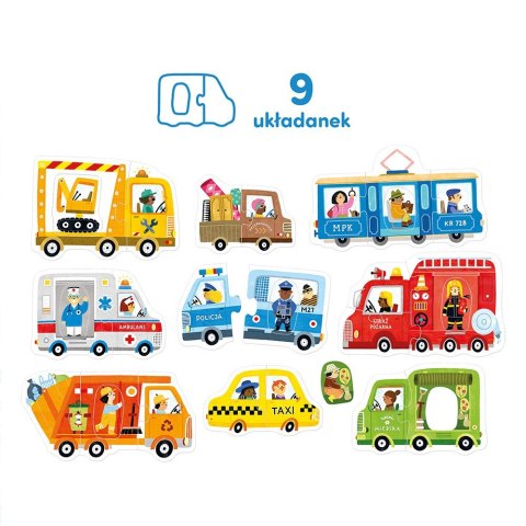 Układanka pierwsze puzzle - pojazdy Układanka pierwsze puzzle - pojazdy