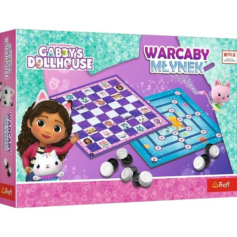 Gra warcaby i młynek gabi gabby dollhouse Gra warcaby i młynek gabi gabby dollhouse
