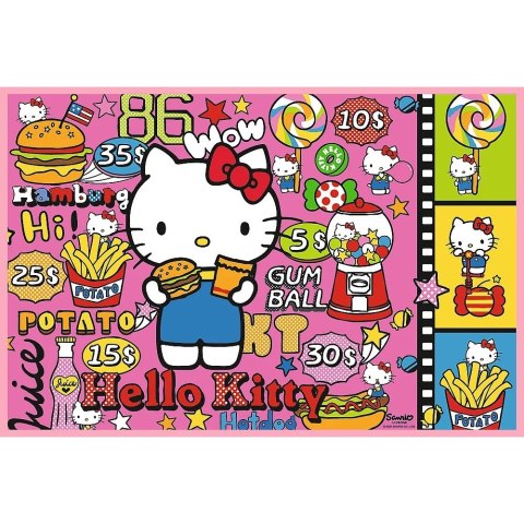 Puzzle 2x200 elementów hello kitty i przyjaciele Puzzle 2x200 elementów hello kitty i przyjaciele