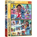 Puzzle 2x200 elementów wesołe życie stitcha