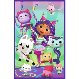 Puzzle 3x80 elementów kolorowe dni gabi gabby dollhouse