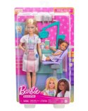 Lalka barbie lekarz dentystka z pacjentem
