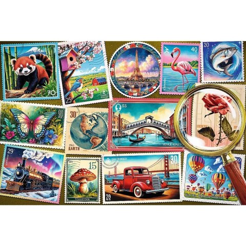 Puzzle 300 elementów easypiece znaczki pocztowe; dla seniora Puzzle 300 elementów easypiece znaczki pocztowe; dla seniora