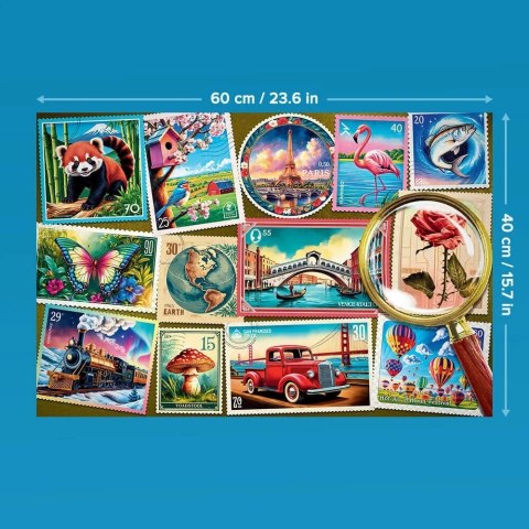 Puzzle 300 elementów easypiece znaczki pocztowe; dla seniora Puzzle 300 elementów easypiece znaczki pocztowe; dla seniora
