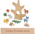 Wooden drewniane drzewko zestaw klocków