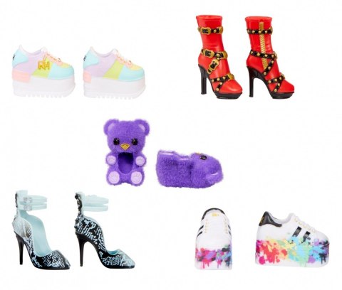 Akcesoria rainbow high buty display 27 sztuk Akcesoria rainbow high buty display 27 sztuk