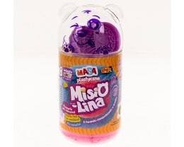 Masa plastyczna misiolina 2x50g 2 foremki różowy fioletowy
