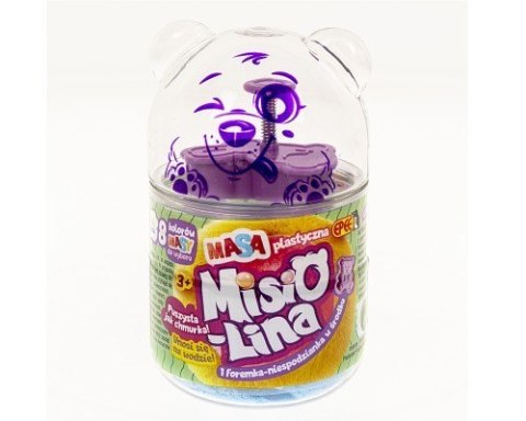 Masa plastyczna misiolina 60g 1 foremka błękitna Masa plastyczna misiolina 60g 1 foremka błękitna