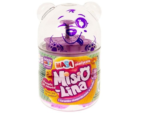 Masa plastyczna misiolina 60g 1 foremka czerwona Masa plastyczna misiolina 60g 1 foremka czerwona