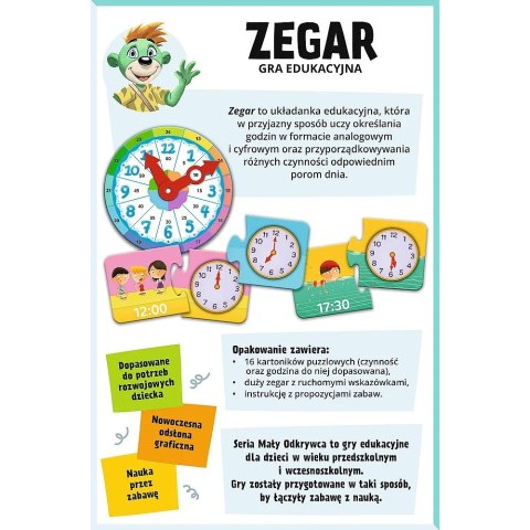 Gra zegar mały odkrywca Gra zegar mały odkrywca