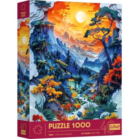 Puzzle 1000 elementów 40-lecie paper art dolina Puzzle 1000 elementów 40-lecie paper art dolina