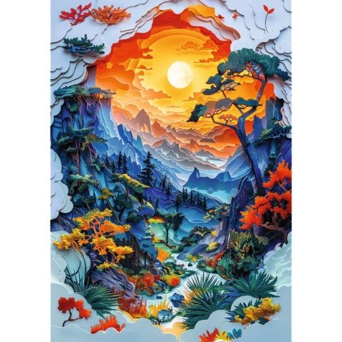 Puzzle 1000 elementów 40-lecie paper art dolina Puzzle 1000 elementów 40-lecie paper art dolina