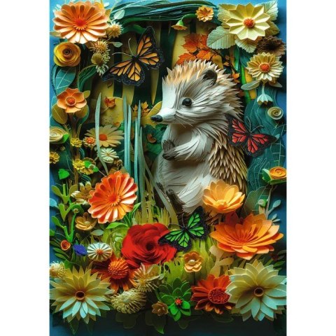 Puzzle 1000 elementów 40-lecie paper art jeż Puzzle 1000 elementów 40-lecie paper art jeż