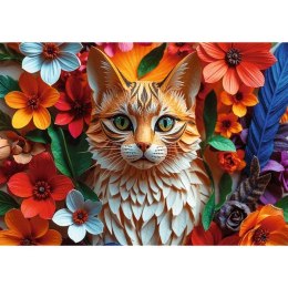 Puzzle 1000 elementów 40-lecie paper art kot