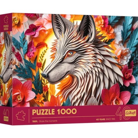 Puzzle 1000 elementów 40-lecie paper art wilk Puzzle 1000 elementów 40-lecie paper art wilk