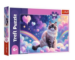 Puzzle 160 elementów domowy kotek