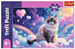 Puzzle 160 elementów domowy kotek