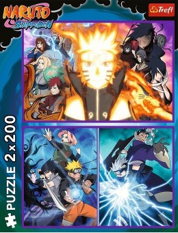 Puzzle 2x200 elementów naruto ninja z wioski ukrytego liścia