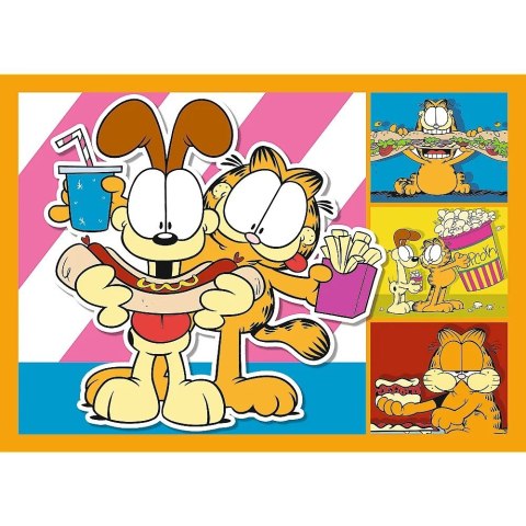 Puzzle 4w1 garfield kocha lazanie Puzzle 4w1 garfield kocha lazanie