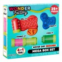 Masa plastyczna wonder factory never dry dough mega box set