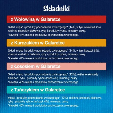 Felix Fantastic Mix Mięsny W Galaretce 44x85g Felix Fantastic Mix Mięsny W Galaretce 44x85g