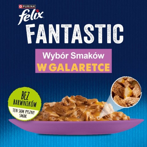 Felix Fantastic Mix Mięsny W Galaretce 44x85g Felix Fantastic Mix Mięsny W Galaretce 44x85g