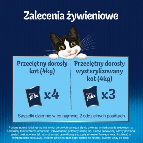 Felix Fantastic Mix Mięsny W Galaretce 44x85g Felix Fantastic Mix Mięsny W Galaretce 44x85g