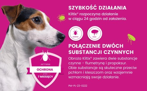 Bayer Kiltix Obroża Na Kleszcze I Pchły Dla Psa 53cm Bayer Kiltix Obroża Na Kleszcze I Pchły Dla Psa 53cm