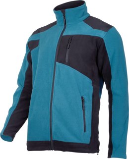 Bluza polar. ze wzmocnieniami turkus.-czar., 