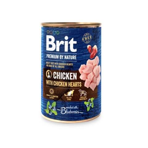 Brit Premium By Nature Chicken With Chicken Hearts 400g Brit Premium By Nature Chicken With Chicken Hearts 400g