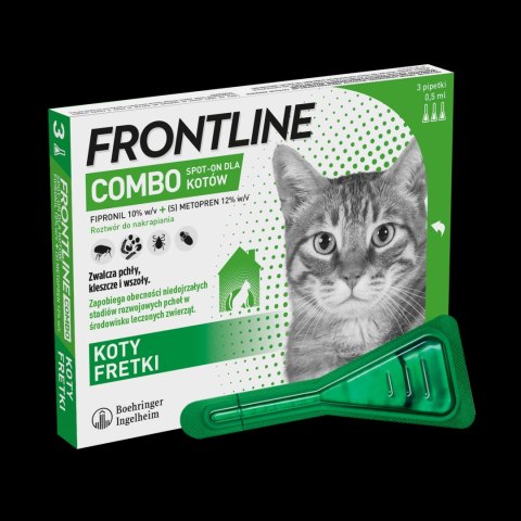 FRONTLINE Combo Spot-On Dla Kotów 3x0,5ml FRONTLINE Combo Spot-On Dla Kotów 3x0,5ml