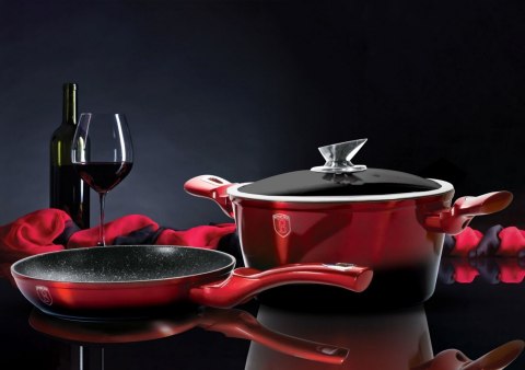 GARNKI BERLINGER HAUS METALLIC BLACK BURGUNDY LINE 15 ELE BH-1632-N