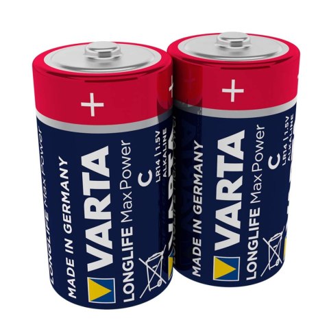 2x bateria R-14 R14 C 1,5V alkaliczna Varta Longlife Max Power 2x bateria R-14 R14 C 1,5V alkaliczna Varta Longlife Max Power