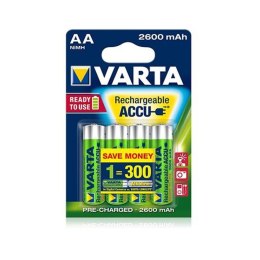 4x Akumulator R-06 R06 AA 2600mAh Ready2use Varta