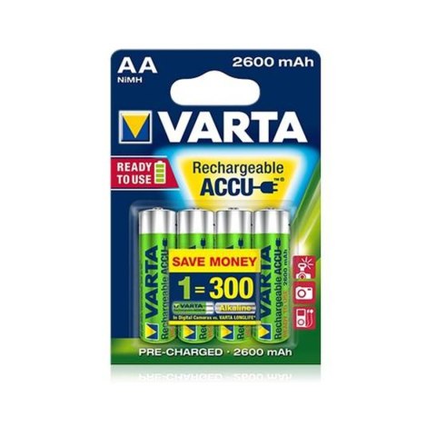 4x Akumulator R-06 R06 AA 2600mAh Ready2use Varta 4x Akumulator R-06 R06 AA 2600mAh Ready2use Varta