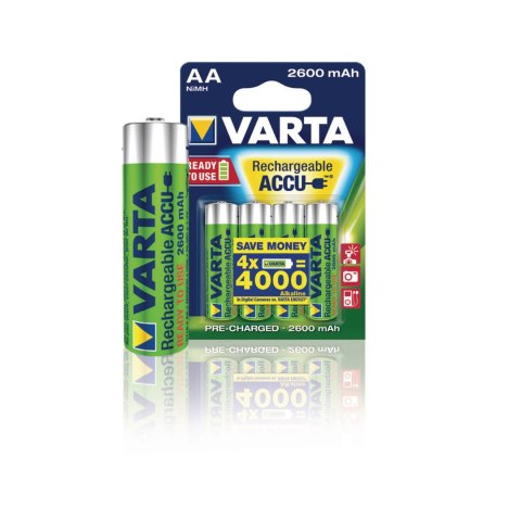 4x Akumulator R-06 R06 AA 2600mAh Ready2use Varta 4x Akumulator R-06 R06 AA 2600mAh Ready2use Varta
