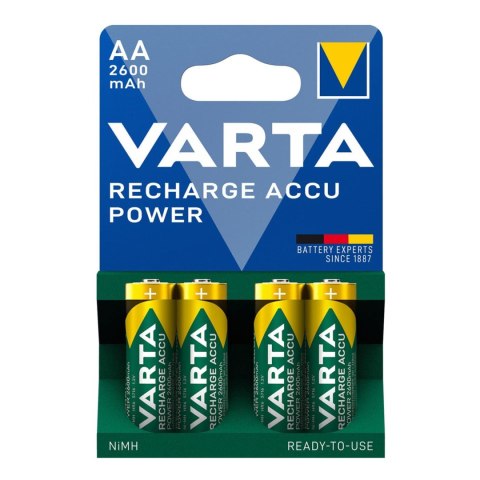 4x Akumulator R-06 R06 AA 2600mAh Ready2use Varta 4x Akumulator R-06 R06 AA 2600mAh Ready2use Varta
