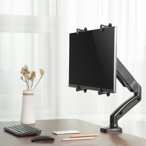 Adapter do ekranów bez otworów w standardzie VESA Maclean, czarny, 13"-27", 8kg max, MC-899 Adapter do ekranów bez otworów w standardzie VESA Maclean, czarny, 13"-27", 8kg max, MC-899
