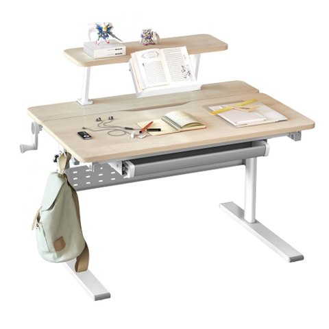Biurko dla dzieci Ergo Office, z regulacją wysokości, szare, max 40kg,900x600mm, ER-483 Biurko dla dzieci Ergo Office, z regulacją wysokości, szare, max 40kg,900x600mm, ER-483