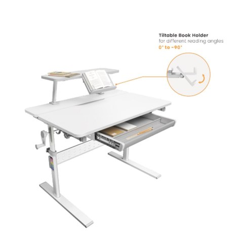 Biurko dla dzieci Ergo Office, z regulacją wysokości, szare, max 40kg,900x600mm, ER-483 Biurko dla dzieci Ergo Office, z regulacją wysokości, szare, max 40kg,900x600mm, ER-483