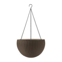 Doniczka wisząca Keter Sphere Planter kawowy