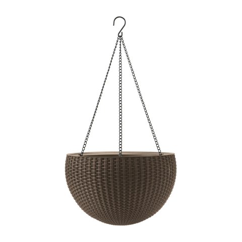 Doniczka wisząca Keter Sphere Planter kawowy Doniczka wisząca Keter Sphere Planter kawowy