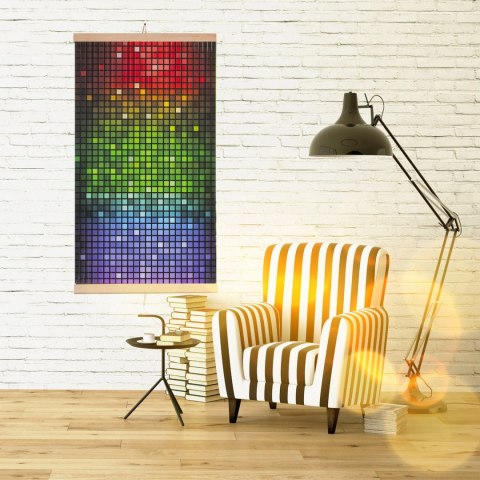 Grzejnik na podczerwień - giętki panel grzewczy 430W TRIO wzór 4 mozaika, wymiary 100x57cm z regulatorem Grzejnik na podczerwień - giętki panel grzewczy 430W TRIO wzór 4 mozaika, wymiary 100x57cm z regulatorem