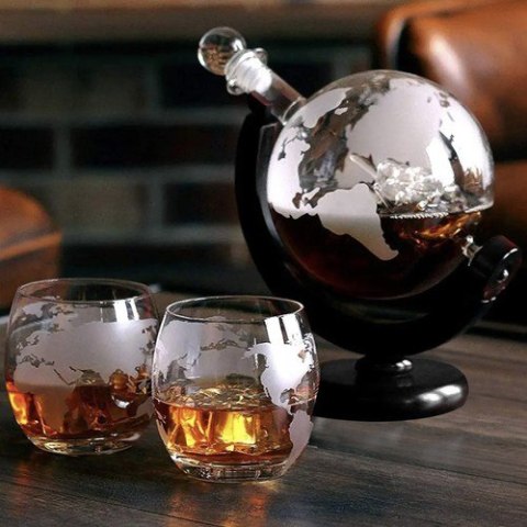Karafka- globus- zestaw do whisky Malatec 22553 Karafka- globus- zestaw do whisky Malatec 22553