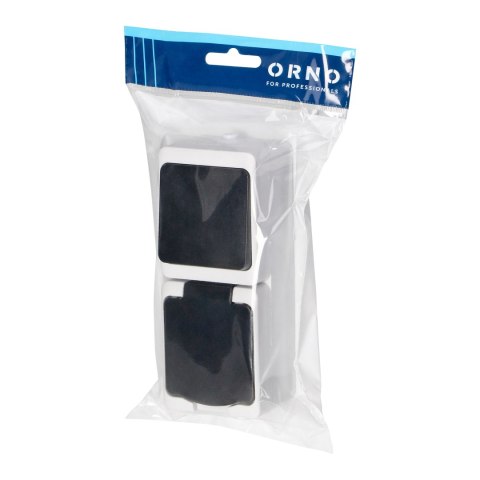 Łącznik jednobiegunowy + Gniazdo 2P+Z AQUATIC MINI IP 54 biało-czarne Łącznik jednobiegunowy + Gniazdo 2P+Z AQUATIC MINI IP 54 biało-czarne